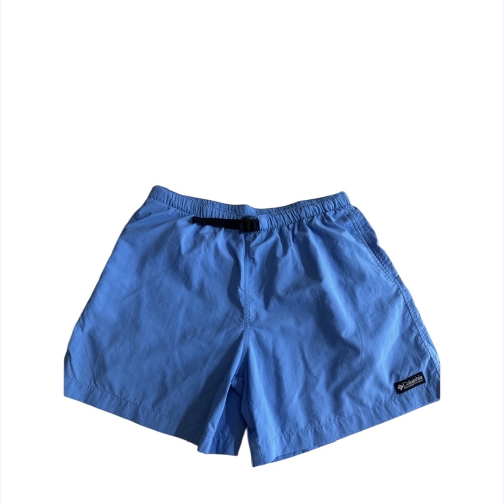 Columbia Men's Blue Swim Trunks Omni-Shade Lined Fishing Shorts Size L‎